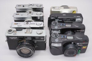 フィルムカメラ OLYMPUS まとめて8台セット ■OLYMPUS★Joshin(ジャンク)86Q1【1円開始・送料無料】