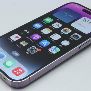 Apple iPhone14 Pro 128GB Deep Purple A2889 MQ0F3J/A バッテリ85% ■SIMフリー★Joshin5098【1円開始・送料無料】の画像5