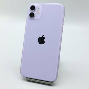 Apple iPhone11 128GB Purple A2221 NWM52J/A バッテリ86% ■SIMフリー★Joshin0226【1円開始・送料無料】の画像1