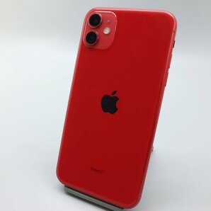 Apple iPhone11 64GB (PRODUCT)RED A2221 MWLV2J/A バッテリ75% ■SIMフリー★Joshin8896【1円開始・送料無料】の画像1