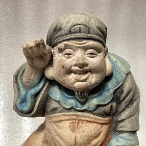 サ 大黒天様 置物 七福神 縁起物 オブジェ アンティーク 陶器の画像5