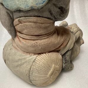 サ 大黒天様 置物 七福神 縁起物 オブジェ アンティーク 陶器の画像8