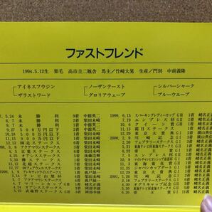 競馬★テレホンカード★ファストフレンド★50度数2枚1000円分★台紙つきの画像6