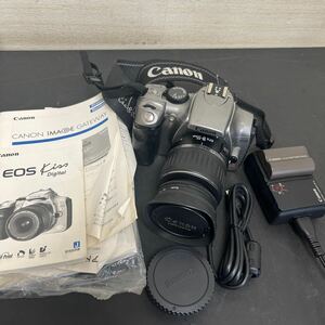 t4-5 Canon キャノン キヤノン　EOS Kiss digital 一眼レフカメラ　起動可　中古品