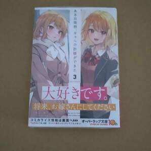 シュリンク付・未開封品 ある日突然、ギャルの許嫁ができた 最新刊 3巻【24年4月初版 泉谷一樹 なかむら まめぇ オーバーラップ文庫】の画像2