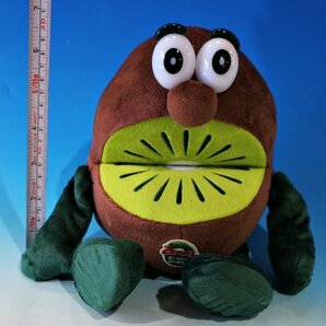 ★未使用 保管品 キウイ・ブラザーズ ZESPRI ゼスプリ キウイ ぬいぐるみ 中サイズ 全長約30cm 座高約20cm グリーン&ゴールド ★の画像2