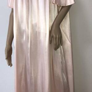 ◇UK St.Bernard・光沢のパールライトピンク・シルキー・サイズ大き目・セクシーガウン・ネグリジェ・ナイトドレスの画像1