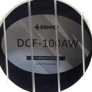 § A27620 DONNER ウクレレ DCF-100AW 収納ケース付き 白 ストラップ 楽器 マットの画像3