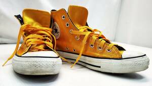 §　B47333 converse ALLSTAR J HI ハイカット イエロー 26.5cm 1R118 コンバース サイドジッパー メンズシューズ オールスター