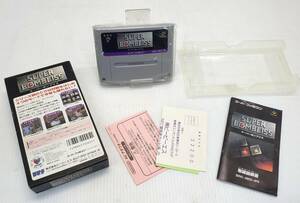 §　A45994 スーパーボンブリス スーパーファミコン カセット BPS パズル SUPERBOMBLISS レトロゲーム カセット 取扱説明書付き