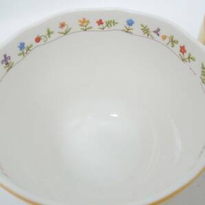 ‡ 0643 【未使用】 Noritake ノリタケ トゥルーラブ ペア カップ＆ソーサー 2客 プリマチャイナ イエロー 黄色 花柄の画像4