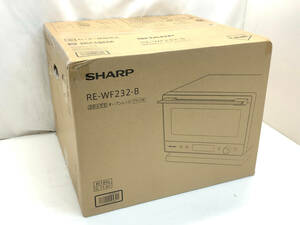 § B17853 SHARP sharp heating water steam microwave oven RE-WF232-B black model unopened goods 