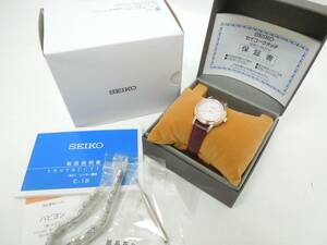 ‡ 0332 【未使用】 SEIKO セイコー 電波ソーラー レディース 腕時計 1B21-0AL0 RADIO WAVE CONTROL SOLAR 稼働確認済