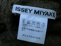 ‡ 0151 ISSEY MIYAKE イッセイミヤケ ノースリーブ ワンピース 襟有 2 フロントボタン プリーツ 茶/ブラウン系 ポリエステル100％ 日本製_画像10