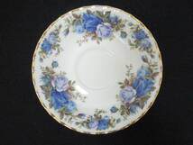 ‡ 0717 Royal albert/ロイヤルアルバート ムーンライトローズ カップ＆ソーサー 1客 ブルーローズ ボーンチャイナ 中古_画像7