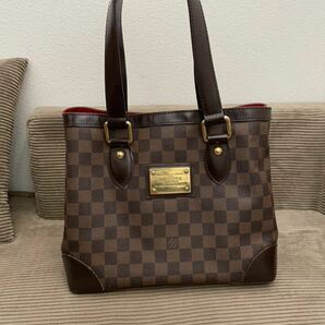 1円スタート!LOUIS VUITTON ルイヴィトンダミエ ハムステッド トートバッグ ハンドバッグ ショルダーバッグ ハムステッドPM の画像1