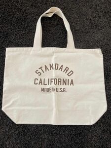 スタンダードカリフォルニア アメリカ製 トートバッグ 生成り standard california 国内正規店購入