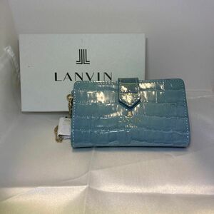 【LANVIN】クロコレザー　カードケース　【新品未使用品】