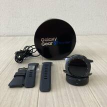 1円〜 Galaxy Gear S3 frontier SM-R760 スマートウォッチ 腕時計 スペースグレイ サムスン ギャラクシー ギア_画像1