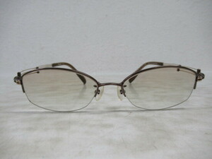 ◆S451.Charmant Line Art シャルマン XL1008 BR TITAN 眼鏡 メガネ 度入り/中古