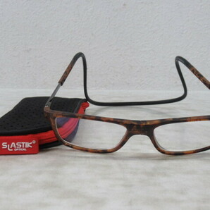 ◆S303.SLASTIK OPTICAL スラスティック LOT 200225 JABBA-015 BIOBASED +2.00 眼鏡 メガネ 度入り 老眼鏡/中古の画像1