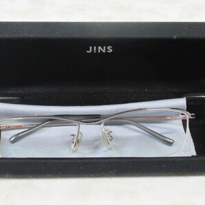◆S502.JINS β-Titanium ジンズ MTN-19S-347FC 96 33 眼鏡 メガネ 度入り/中古の画像9