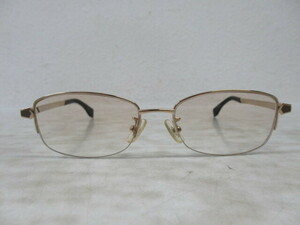 ◆S550.FENDI フェンディ FF 1506 BXM TITAN-P 眼鏡 メガネ 度入り/中古
