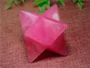 「在庫処分」AAA級家庭円満★天然ローズクォーツマカバ（Merkaba Crystals176E8-48E05W