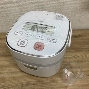 [4-5]シャープ 炊飯器 3合 ホワイト KS-C5J-W 【中古美品】