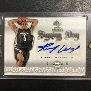 UPPER DECK 2008-09 NBA SP ROOKIE THREADS Russell Westbrock Auto card アッパーデック ウエストブルック ルーキー直筆サインカード