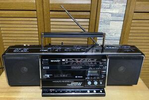  rare sharp QT-Z6 TVFMAM stereo double radio-cassette operation verification ending SHARP radio-cassette 