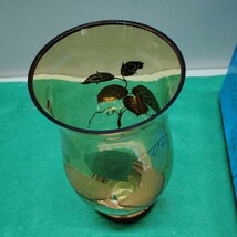 ボヘミアンガラス花瓶　　　　Ｆ_画像2
