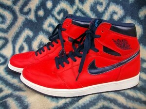 NIKE AIR JORDAN 1 RETRO HIGH OG David Letterman 30cm US12 赤紺 ほぼ新品未使用 NBA エア ジョーダン Ⅰ １ デビッド レターマン