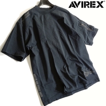 AVIREX アヴィレックス 新品 春夏 製品染め 綿100% フェイド ウォッシュ シガー ポケット 半袖 Tシャツ 3134051 010 XL ▲015▼kkf274us_画像1