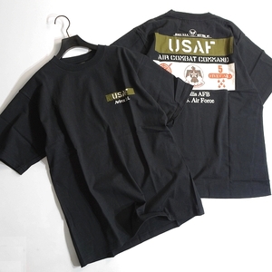 AVIREX アヴィレックス 新品 USAF サンダーバーズ シーチィング パッチド ミリタリー 綿100％ Tシャツ 3134045 010 L ▲012▼kkf270us