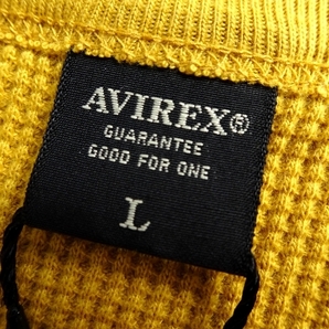 AVIREX アヴィレックス 新品 USAF ミリタリー サーマル素材 ワッフル生地 クルーネック 半袖 Tシャツ 3134054 423 L ▲011▼kkf257usの画像6