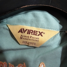 AVIREX アヴィレックス 新品 定価1.1万 大きいサイズ NAVAL BASE 刺繍×ワッペン 半袖 ワーク シャツ 3123009 391 2XL ▲023▼kkf319us_画像6