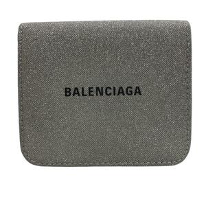 BALENCIAGA/バレンシアガ 594216 エブリデイ ラメ ロゴ レザー