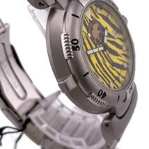 HUNTING WORLD/ハンティングワールド タイガー 250本限定モデル 自動巻き AT ステンレススチール 腕時計 シルバー メンズ ブランド_画像5