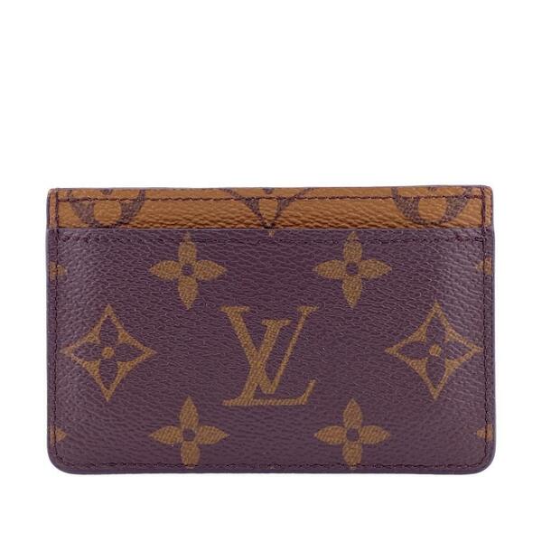 LOUIS VUITTON/ルイヴィトン ビトン M69161 リバース ポルトカルトサーンプル モノグラム レザー カードケース ブラウン