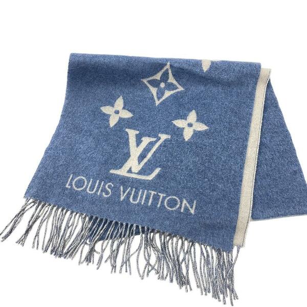 LOUIS VUITTON/ルイヴィトン ビトン M75704 エシャルプ レイキャビック カシミヤ マフラー グレー レディース ブランド