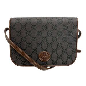 GUCCI/グッチ 26・007・0064 オールドグッチ キャンバス ショルダーバッグ ブラウン レディース ブランド