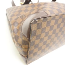 LOUIS VUITTON/ルイヴィトン ビトン N51203 ハムプステッドGM ダミエ レザー ハンドバッグ ブラウン レディース ブランド_画像4