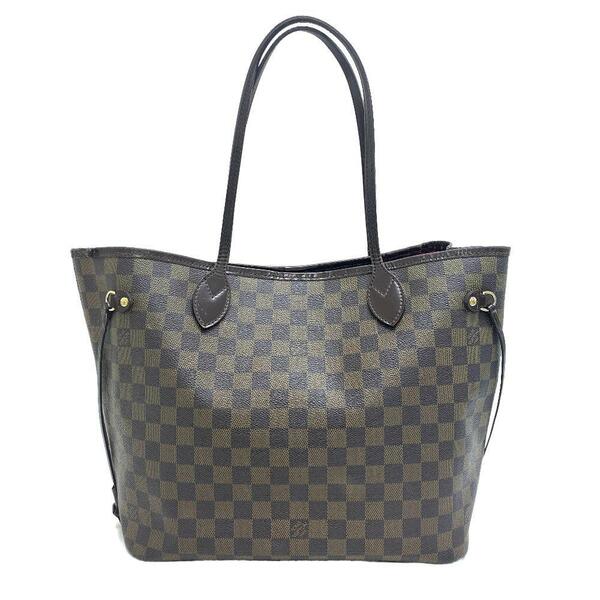 LOUIS VUITTON/ルイヴィトン ビトン N51105 ネヴァーフルMM ダミエ レザー トートバッグ ブラウン ユニセックス ブランド