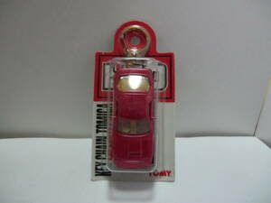 【KEY CHAIN TOMICA G MADE IN CHINA製 マツダサバンナRX-7・未開封現状品】 ピンクメタリックボディ＆旧1Fホイール装着品