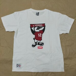 chums Tシャツ Lサイズ ヴィッセル神戸 チャムス コラボ サッカー Jリーグ 白 ホワイト