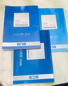 ena 作文小6 上下と演習　3冊　解答&解答用紙付き パースペクティブ