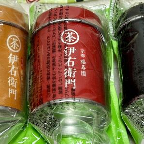 京都 福寿園 伊右衛門 サントリー 烏龍茶 ミニ茶缶 ミニ茶筒 茶葉入り 非売品 おまけ ミニチュア 茶缶8 茶筒2 合計10缶 お茶犬ポーチ1付きの画像4