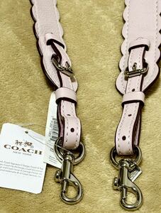 COACH コーチ レザー アクセサリー coach Coach 29676 SV/NBA SV/Ice Pink SCALLOP STRP NO.B1892 29676 アイスピンク ショルダーベルト 紫