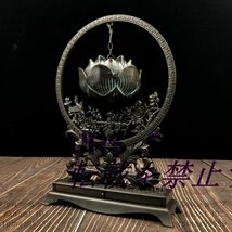 香炉 蓮の花 銅器 銅製品 鎮宅辟邪 開運風水 招財 置物 工芸品 生活 ギフト 装飾品_画像2